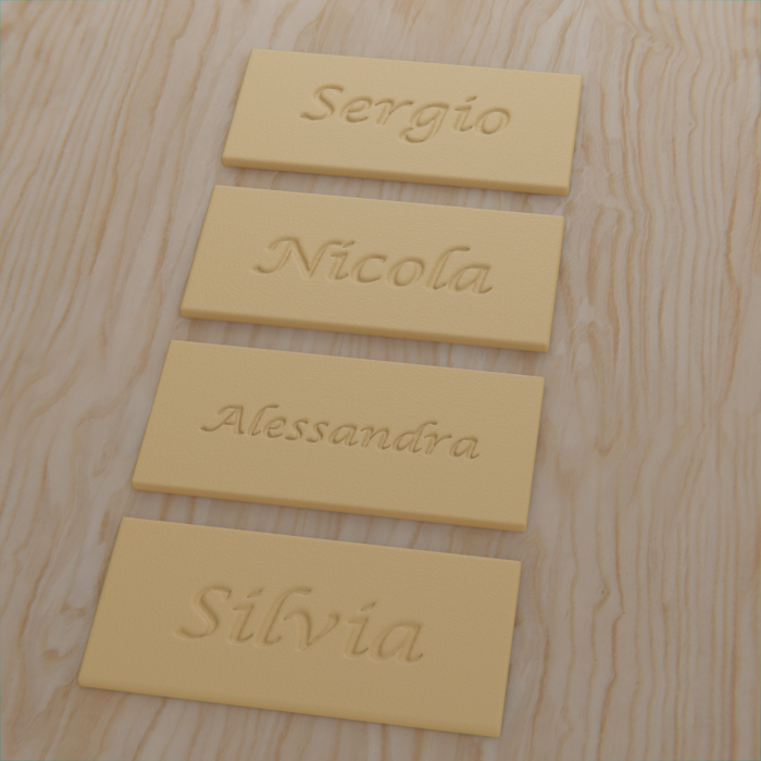Nomi e Scritte Personalizzate
